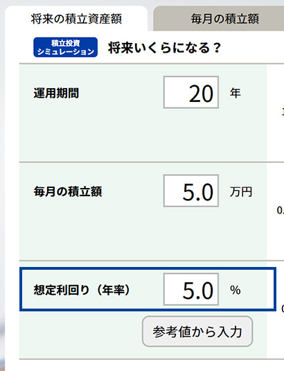 長期投資シミュレーション